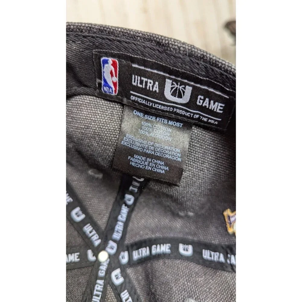 Los Angeles Lakers NBA Ultra Game Hat Snapback Gray Basketball
